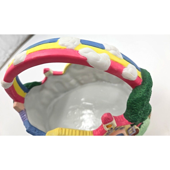 Vintage Easter Basket House Porcelian ABC Distributing 1995. - Picture 4 of 16
